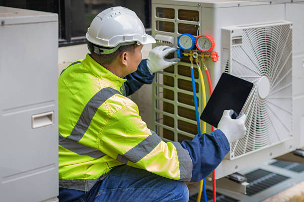 Professional Hvac technician working in Morrow, OH